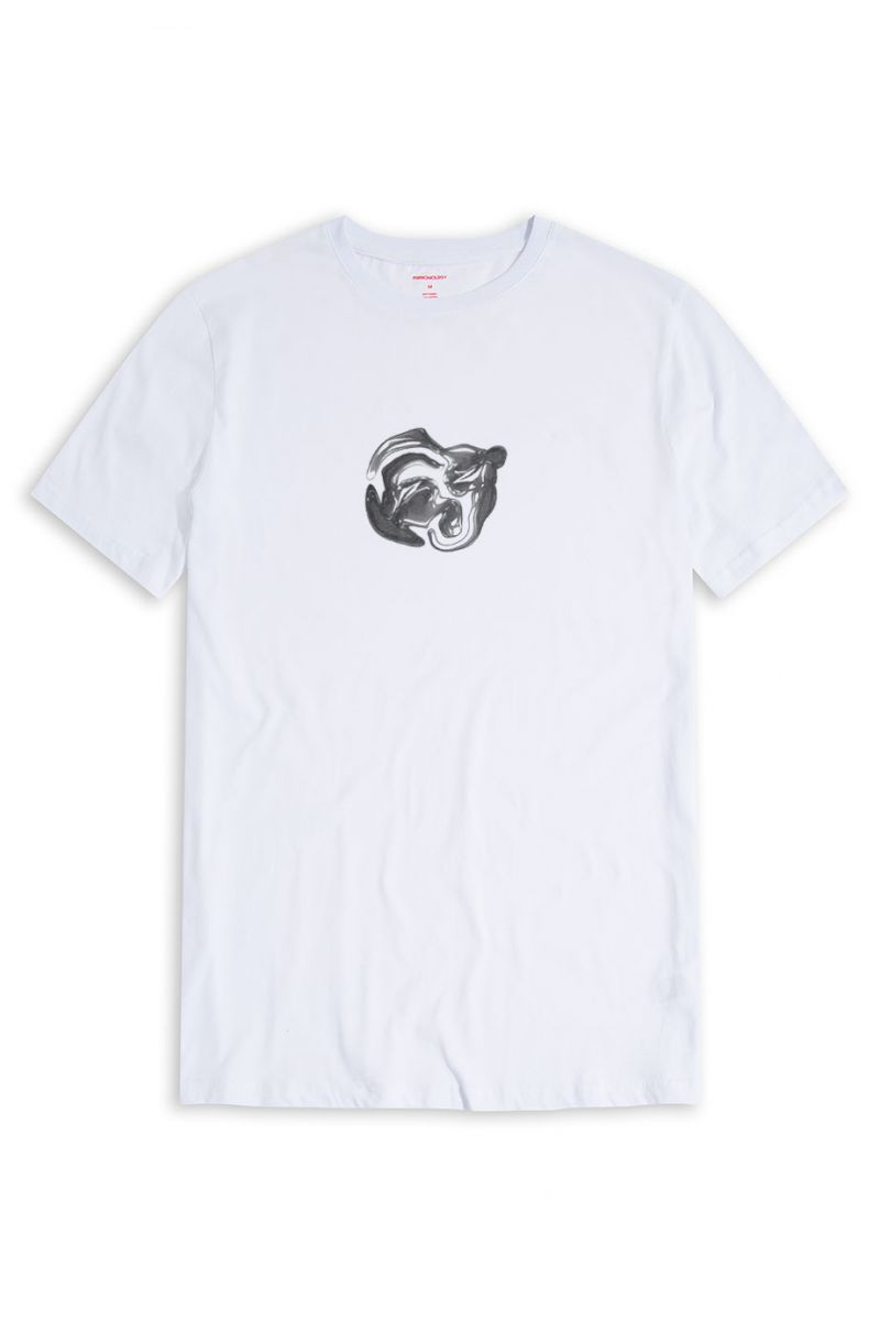 White Soft Fabric Balloon Design Short Sleeve Tee