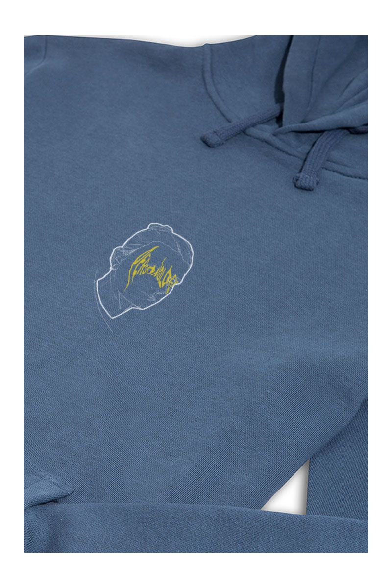 Navy Premium Cotton My Face Design Pullover Hoodie