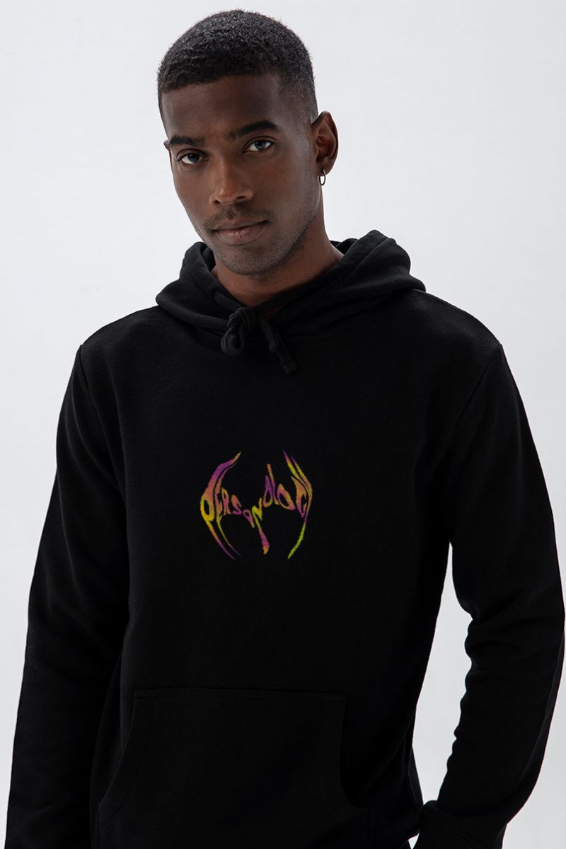 Black Premium Cotton personology Design Pullover Hoodie