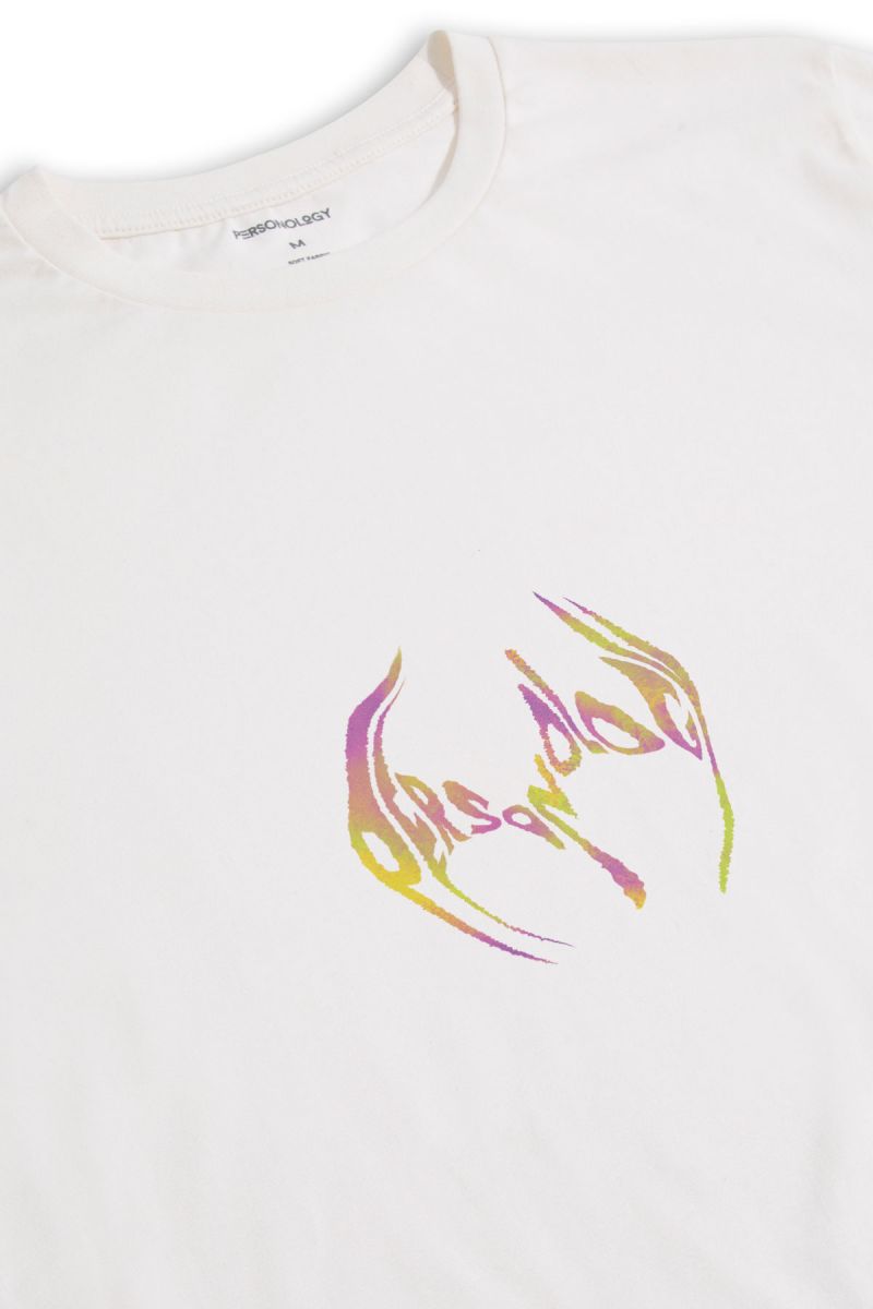 Off White Soft Fabric personology Design Short Sleeve Tee