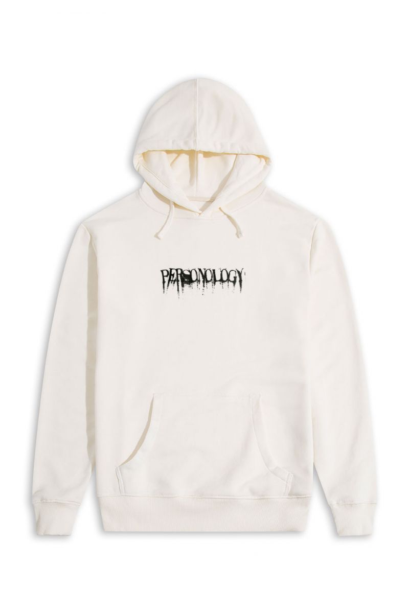 Ecru Premium Cotton Personology Design Pullover Hoodie