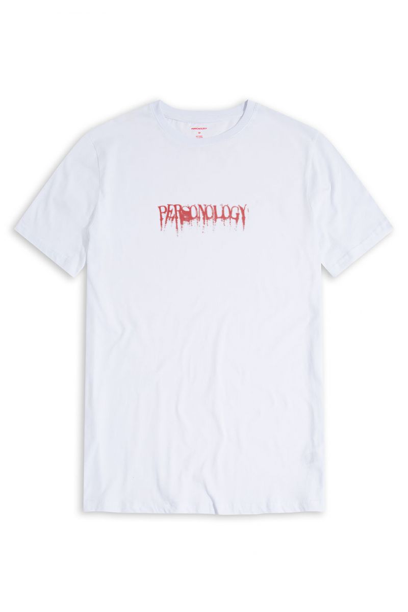 White Soft Fabric Personology Design Short Sleeve Tee