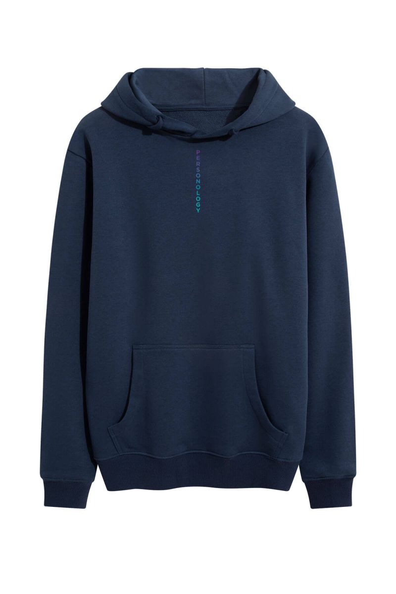 Navy Premium Cotton Seastar Design Pullover Hoodie