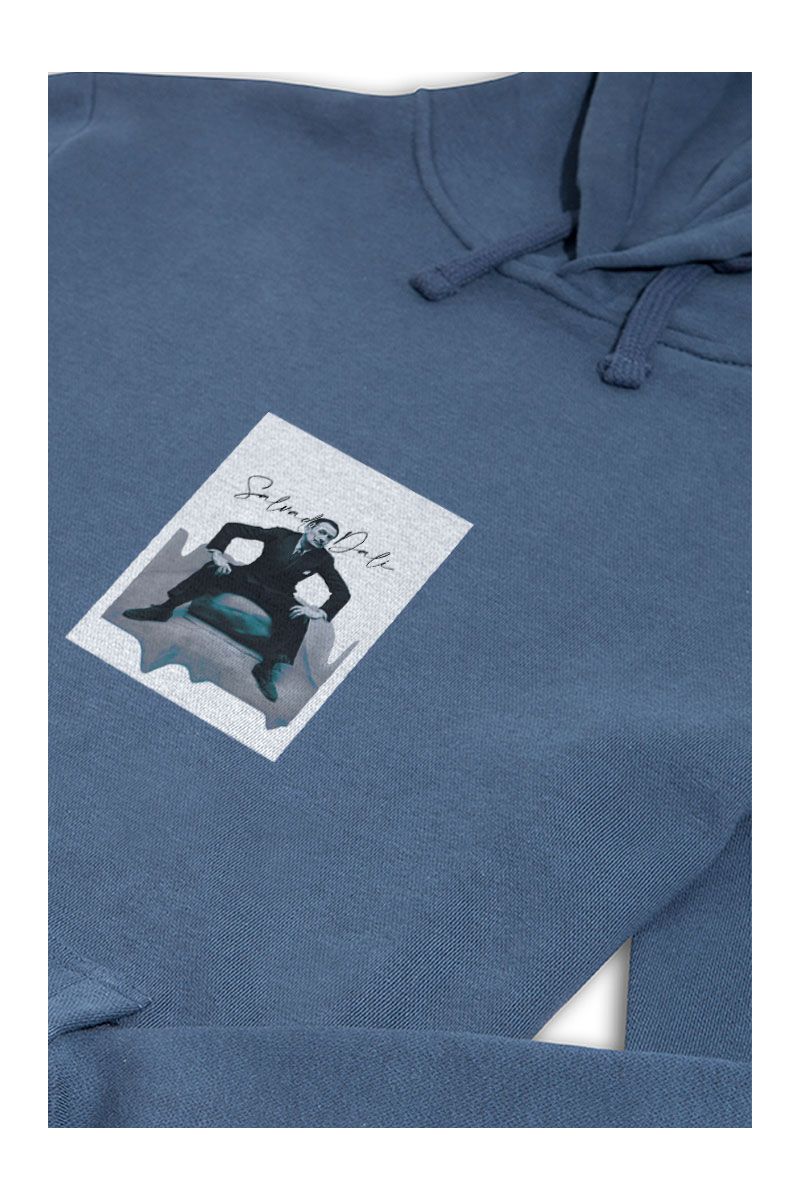 Navy Premium Cotton Salvador Dali Design Pullover Hoodie