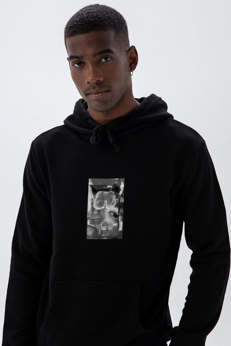 Black Premium Cotton Endless High Design Pullover Hoodie