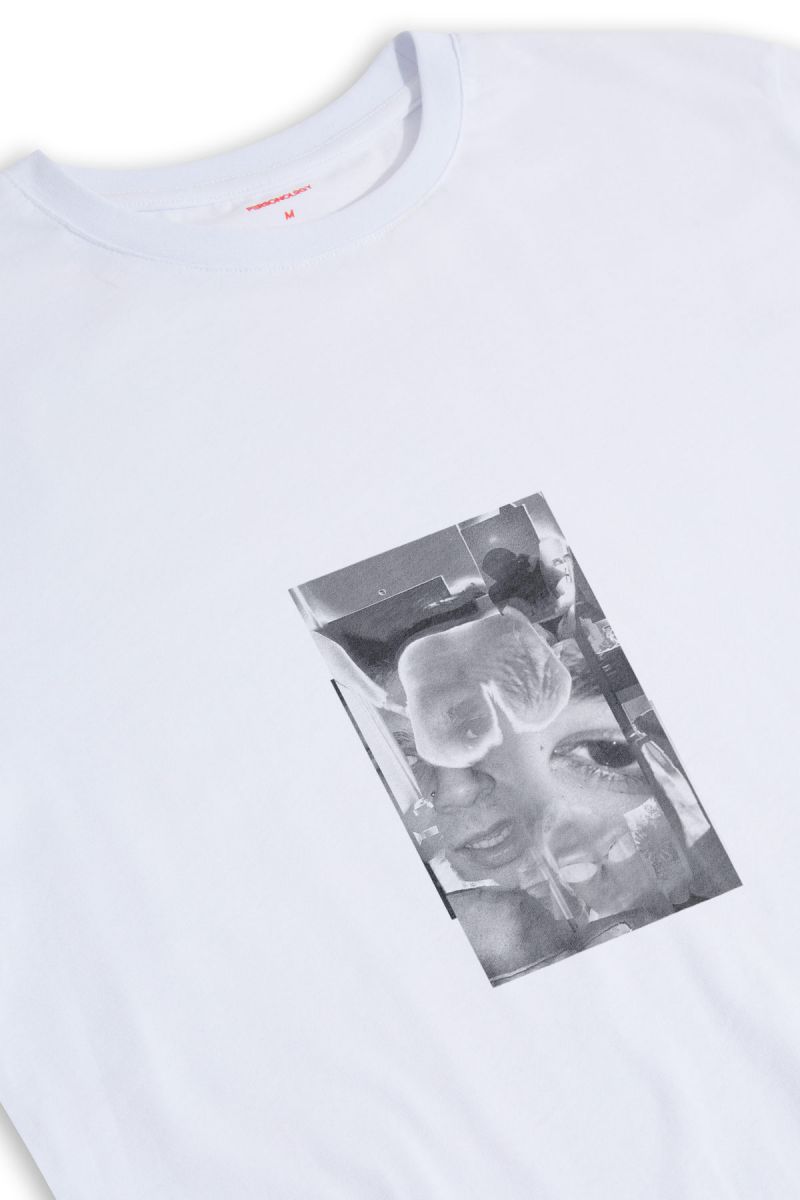 White Soft Fabric Endless High Design Short Sleeve Tee