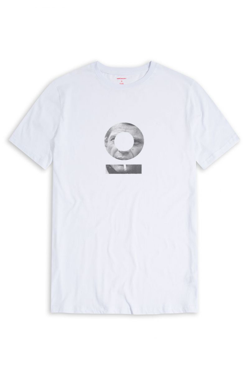 White Soft Fabric Steve Tee Design Short Sleeve Tee