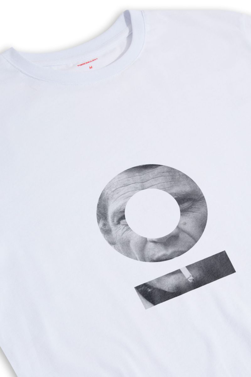 White Soft Fabric Steve Tee Design Short Sleeve Tee