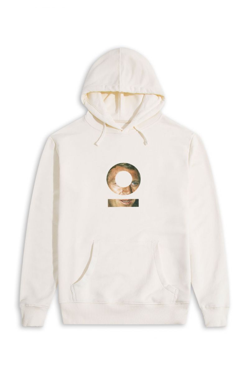 Ecru Premium Cotton Steve Tee Design Pullover Hoodie