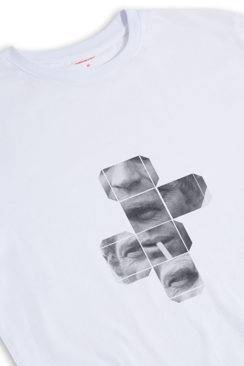 White Soft Fabric Steve Tee Design Short Sleeve Tee