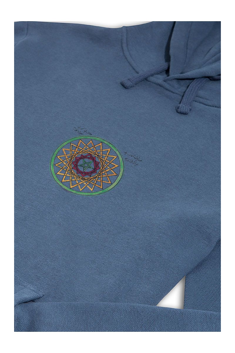 Navy Premium Cotton Sufism Design Pullover Hoodie