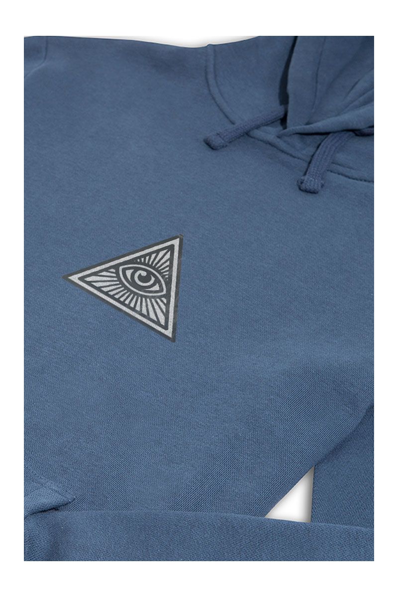 Navy Premium Cotton Illuminati Design Pullover Hoodie