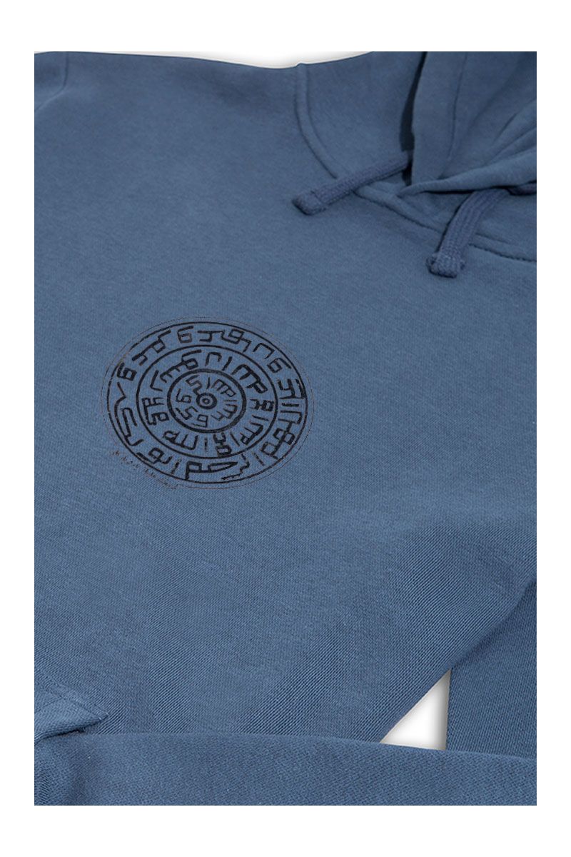 Navy Premium Cotton Sufism Design Pullover Hoodie