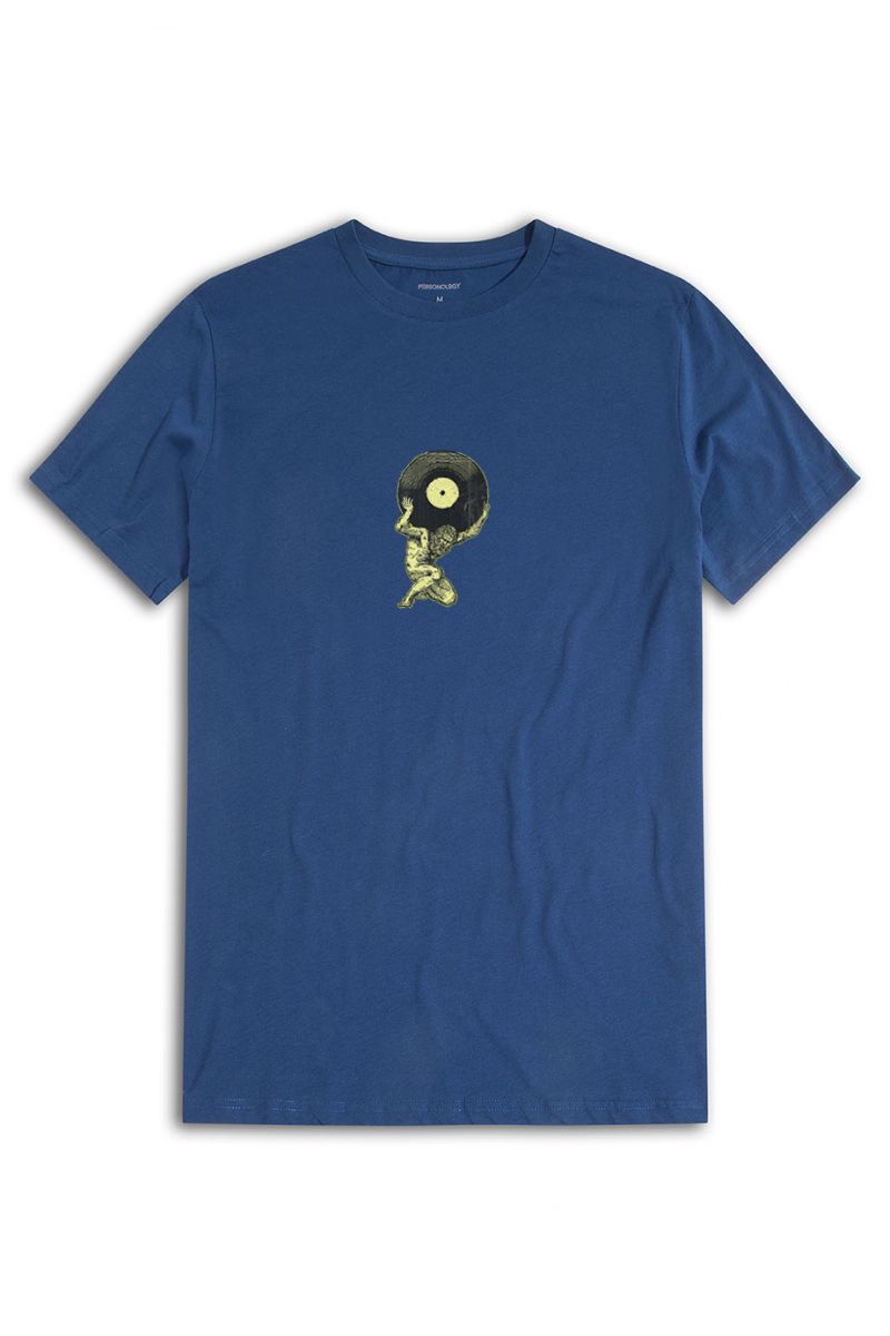 Navy Soft Fabric Theology Design Short Sleeve Tee
