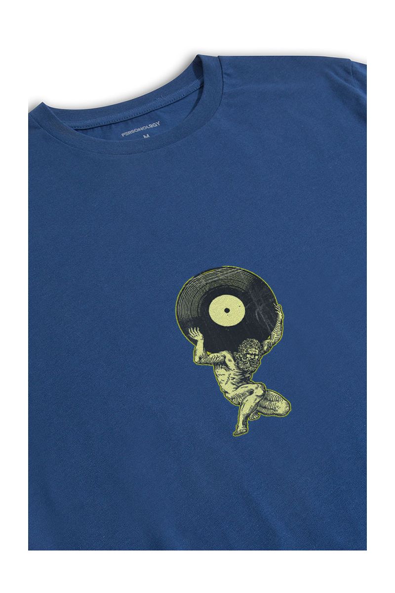Navy Soft Fabric Theology Design Short Sleeve Tee