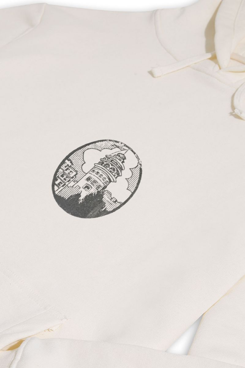 Ecru Premium Cotton Istanbul Design Pullover Hoodie