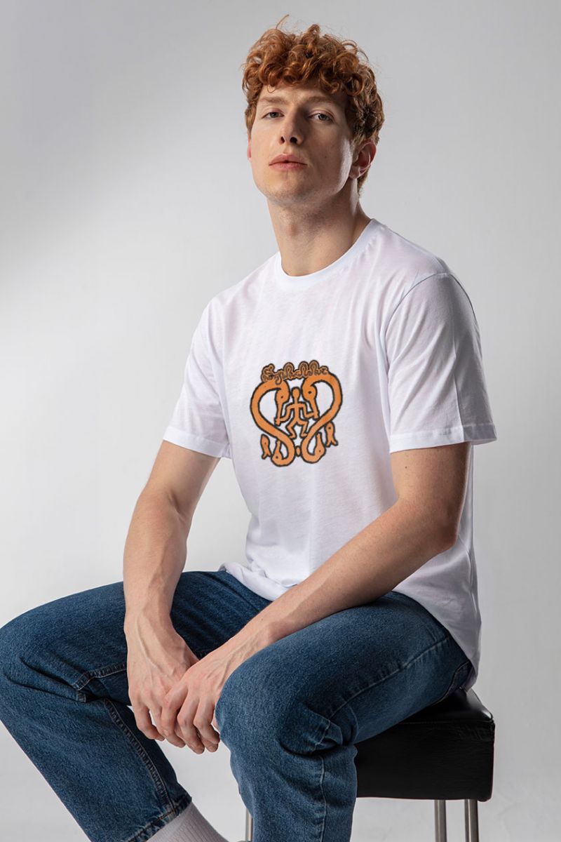 White Soft Fabric Theology Design Short Sleeve Tee