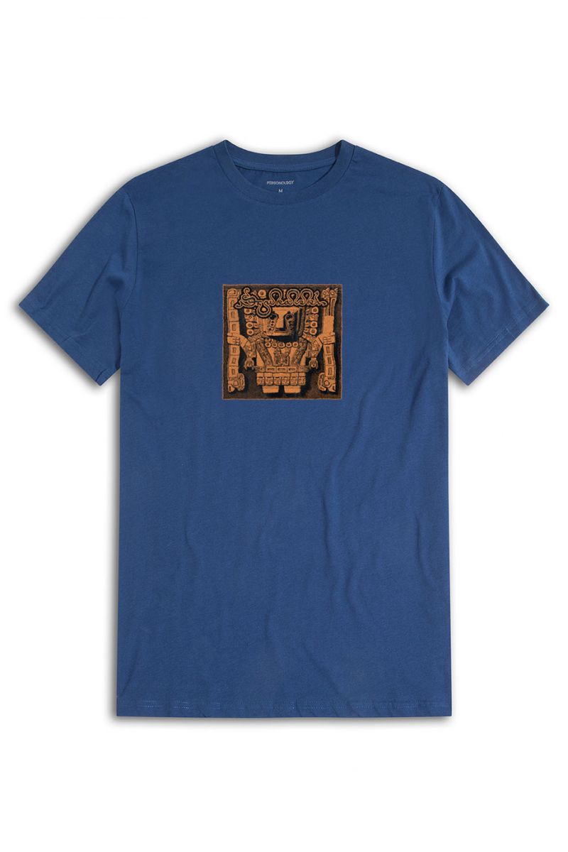Navy Soft Fabric Theology Design Short Sleeve Tee