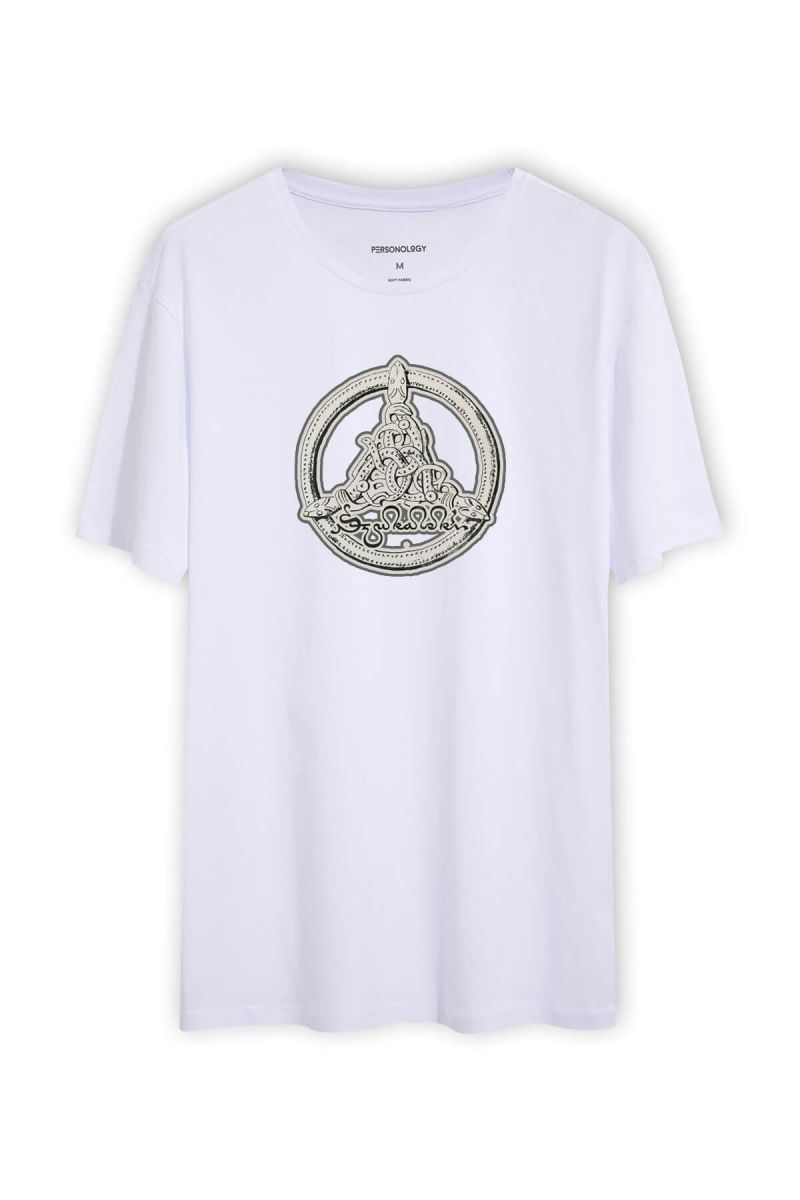 White Soft Fabric Theology Design Short Sleeve Tee