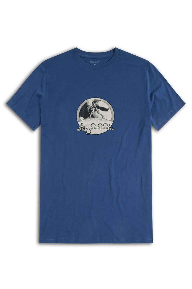 Navy Soft Fabric Theology Design Short Sleeve Tee