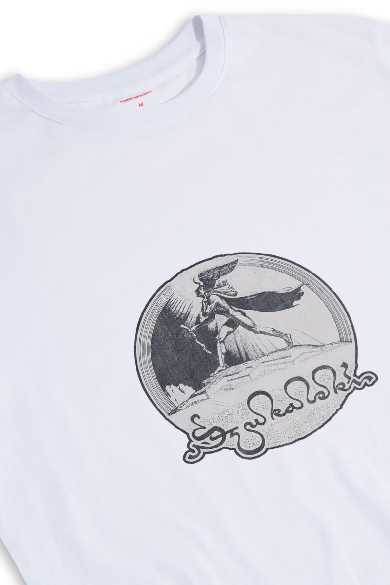 White Soft Fabric Theology Design Short Sleeve Tee