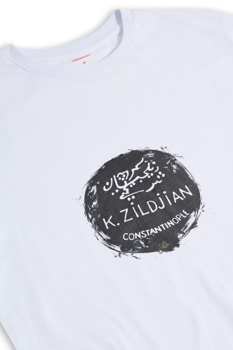 White Soft Fabric Constantinople Design Short Sleeve Tee