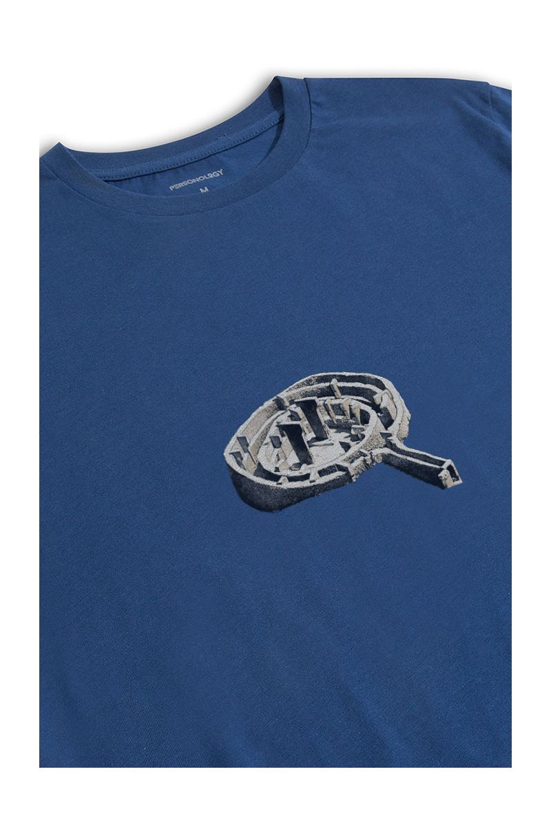 Navy Soft Fabric Potbelly Hill Design Short Sleeve Tee