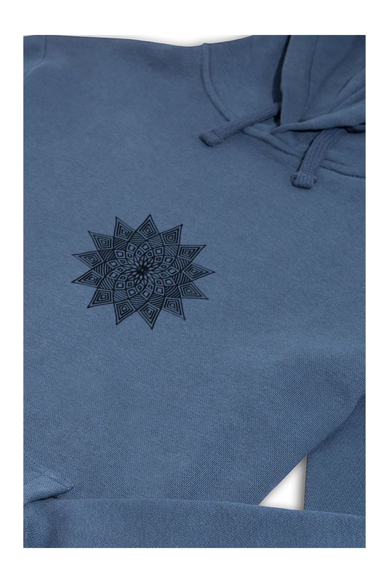 Navy Premium Cotton Symbol Design Pullover Hoodie