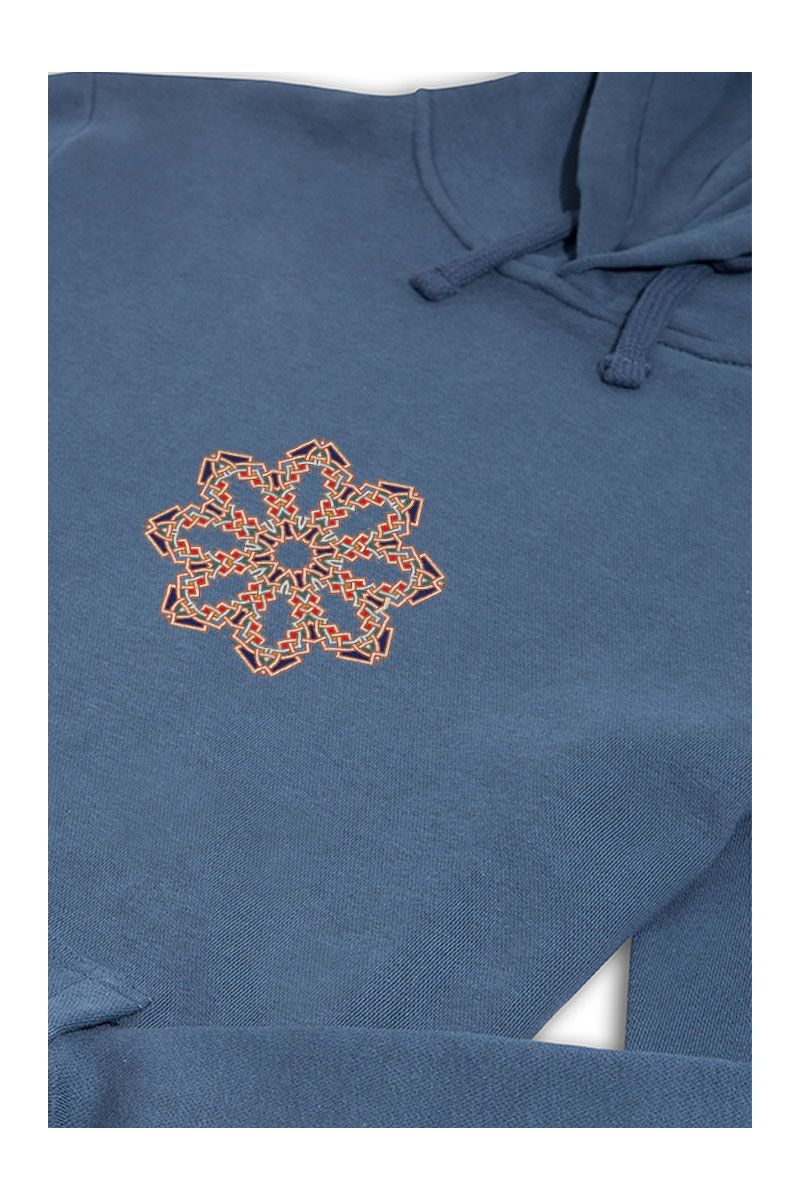 Navy Premium Cotton Symbol Design Pullover Hoodie