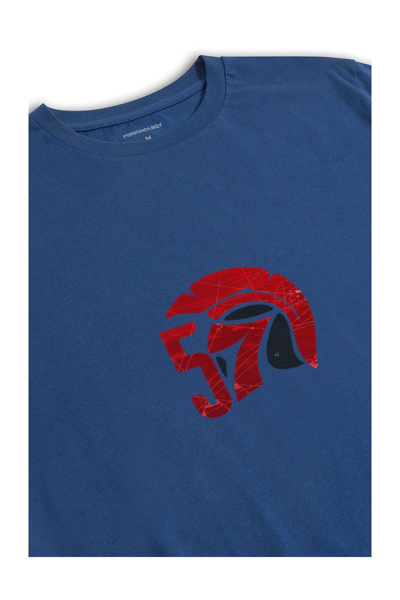 Navy Soft Fabric 57 Sparta Design Short Sleeve Tee