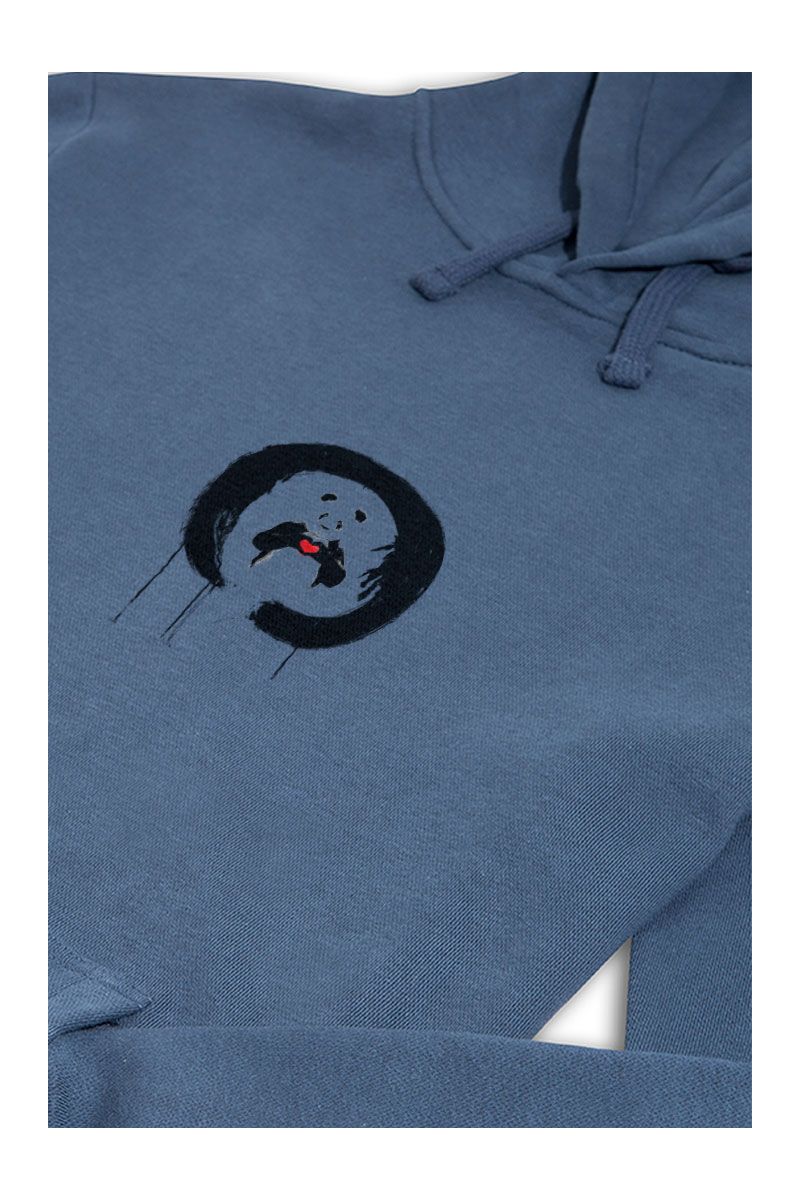 Navy Premium Cotton Panda Design Pullover Hoodie