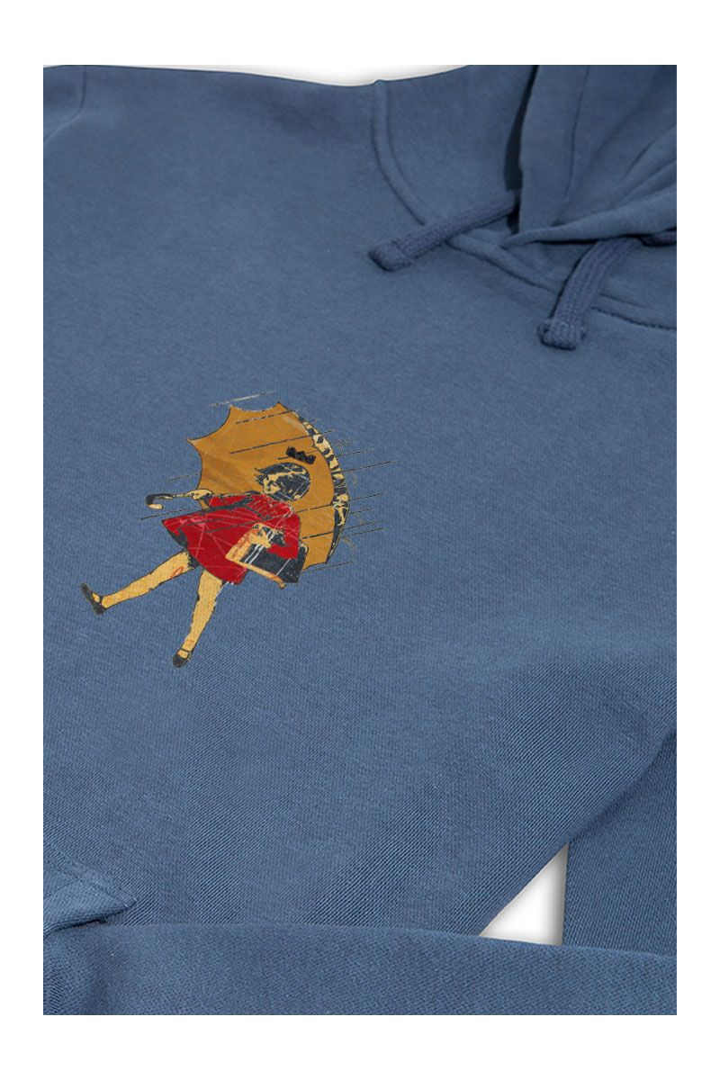 Navy Premium Cotton Girl Design Pullover Hoodie