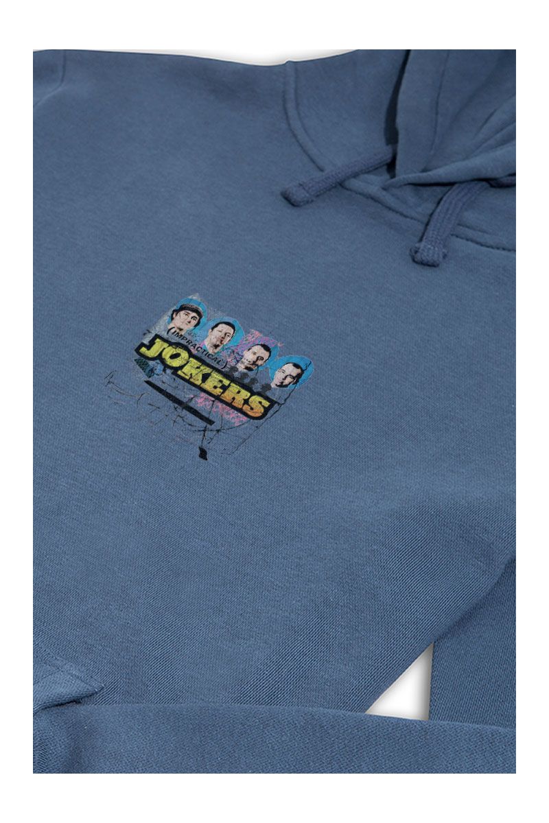 Navy Premium Cotton Impractical Jokers Design Pullover Hoodie