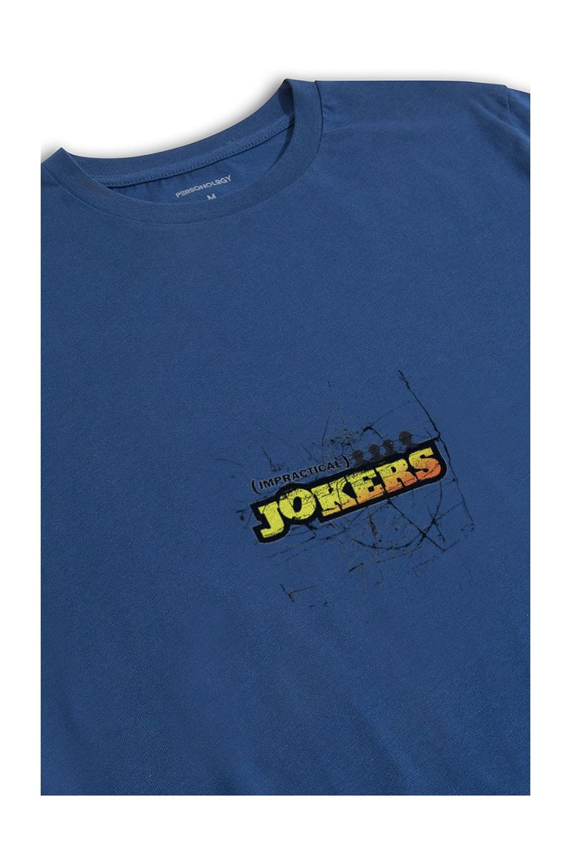 Navy Soft Fabric Impractical Jokers Design Short Sleeve Tee