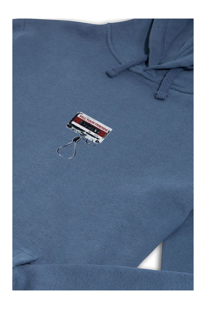 Navy Premium Cotton Kill Your Friends Design Pullover Hoodie