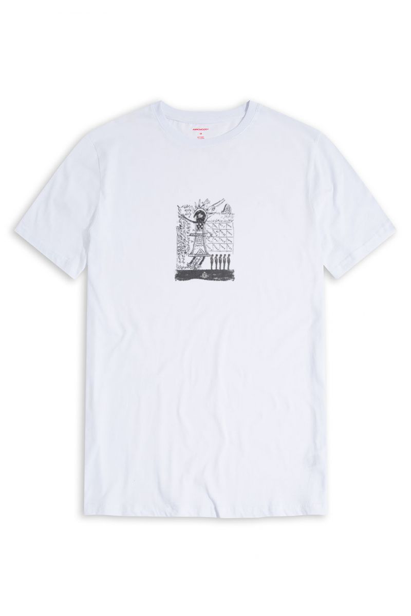 White Soft Fabric Theology Design Short Sleeve Tee