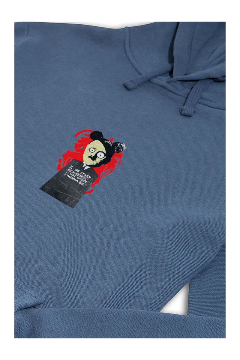 Navy Premium Cotton Hitler Design Pullover Hoodie