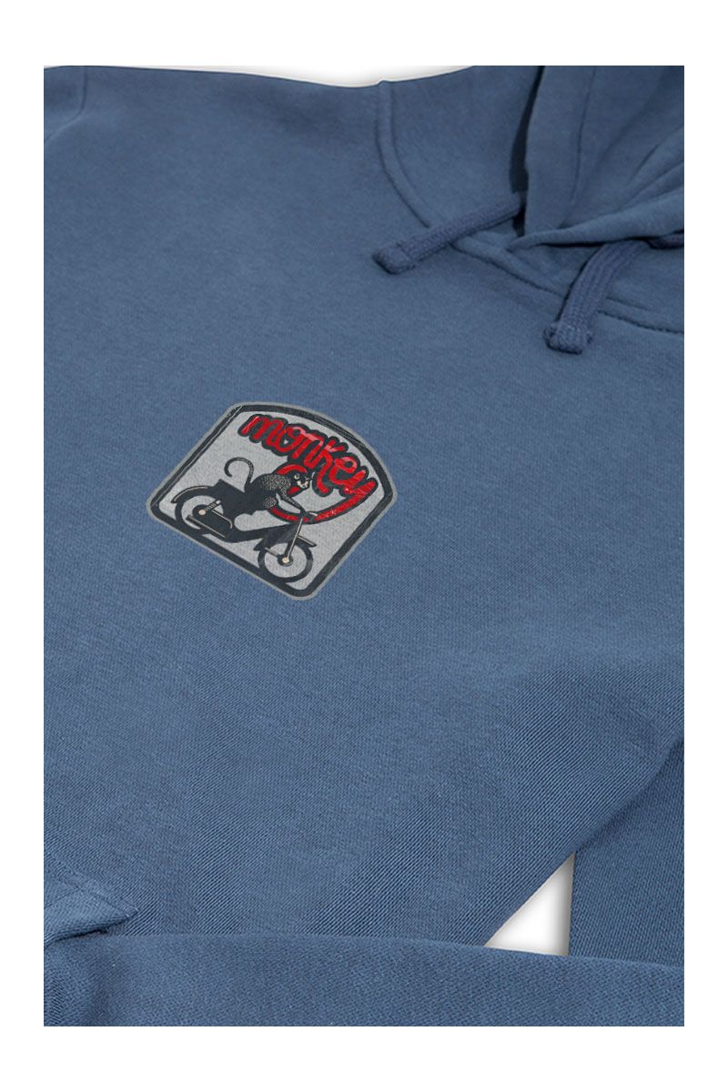 Navy Premium Cotton Monkey Design Pullover Hoodie