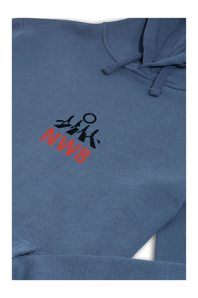 Navy Premium Cotton NW8 Design Pullover Hoodie