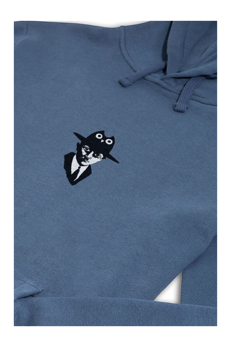 Navy Premium Cotton Bird Design Pullover Hoodie