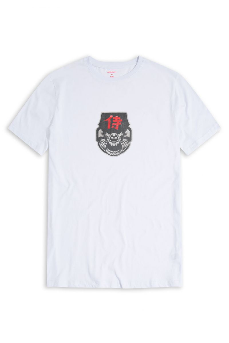 White Soft Fabric Japanese Design Short Sleeve Tee