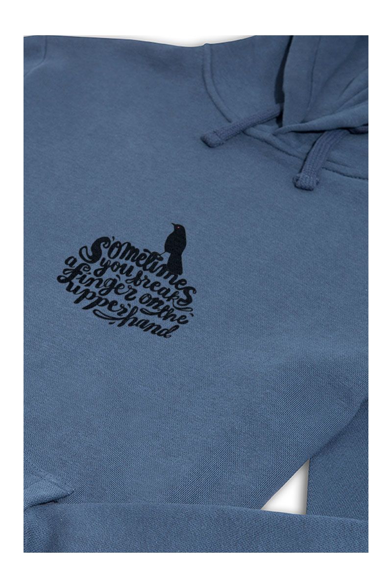 Navy Premium Cotton Bird Design Pullover Hoodie