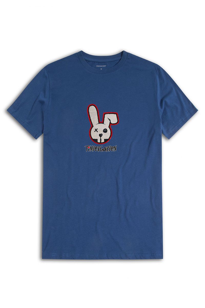 Navy Soft Fabric Tindergarden Design Short Sleeve Tee