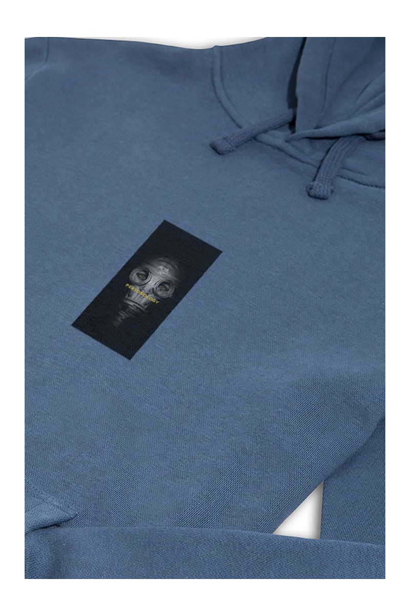 Navy Premium Cotton Personologist Wear Mask Design Pullover Hoodie