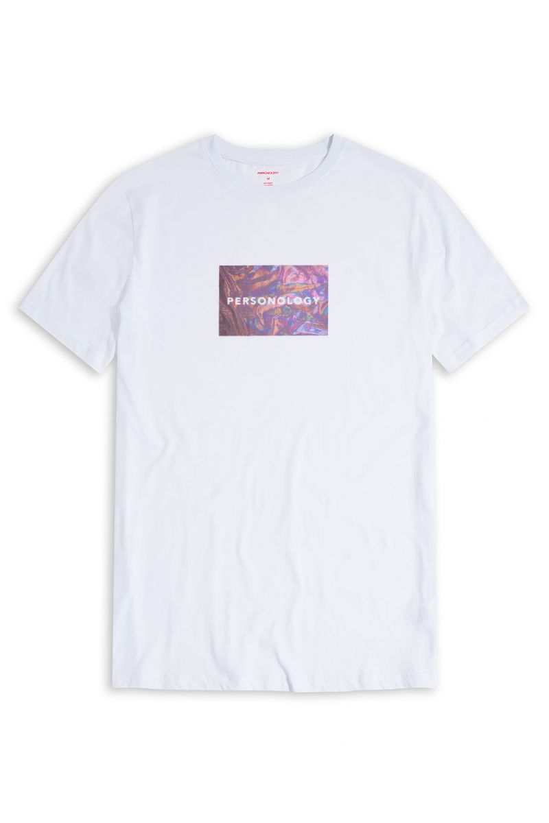 White Soft Fabric Glare Design Short Sleeve Tee