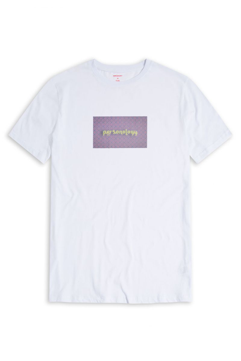 White Soft Fabric Open Sessame Design Short Sleeve Tee