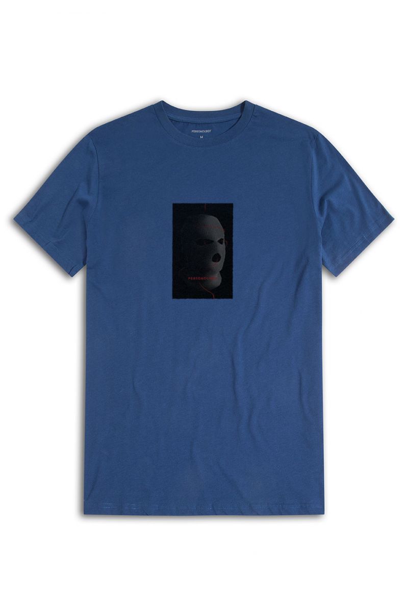 Navy Soft Fabric Personologist is a Thug Design Short Sleeve Tee