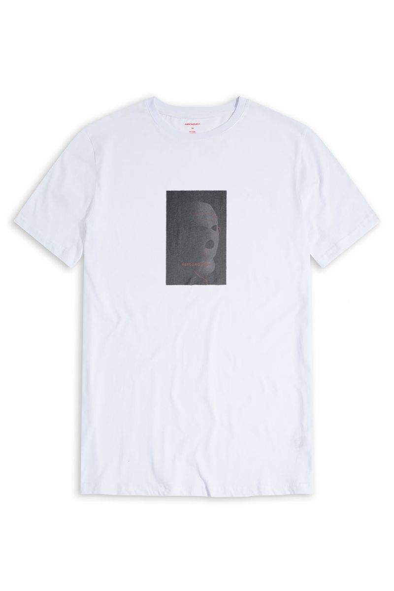White Soft Fabric Personologist is a Thug Design Short Sleeve Tee