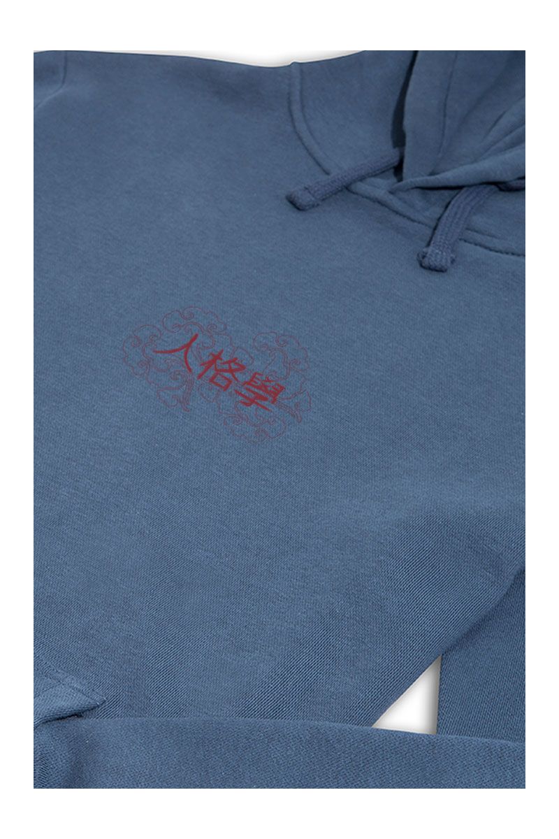 Navy Premium Cotton Personology in Chinese Design Pullover Hoodie