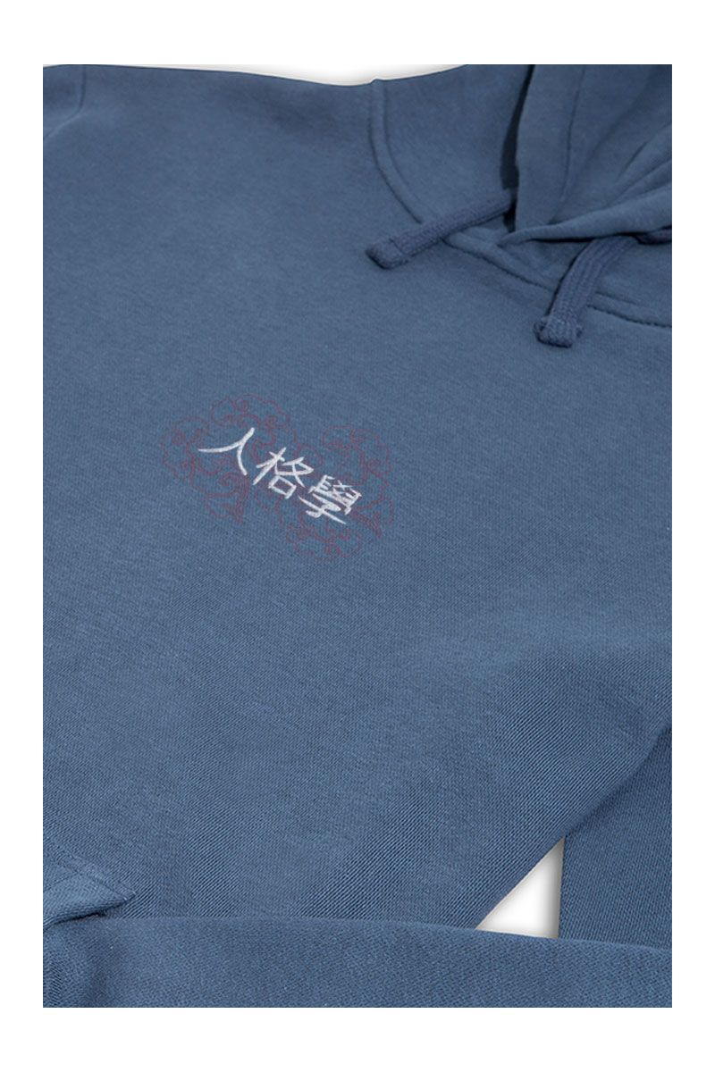 Navy Premium Cotton Personology in Chinese Design Pullover Hoodie